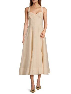 Antonio Melani x Style by Simkins Page Soutache Linen Blend Sweetheart Dress 12